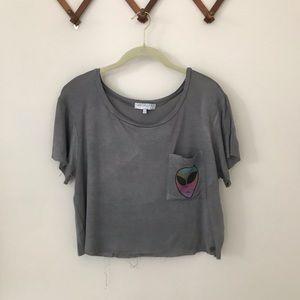 urban outfitters alien crop top size large